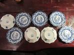 GEBAKSBORDJES Blauw/Wit 12 hoekig gesign. 1910 Louis Regout, Antiek en Kunst, Antiek | Servies los, Ophalen of Verzenden