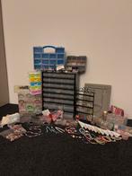 Kralen verzameling met ladekast en (kijk de afbeeldingen, Hobby en Vrije tijd, Kralen en Sieraden maken, Ophalen of Verzenden