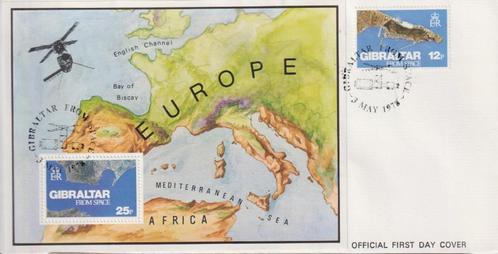 Gibraltar 1978 EUROPA Ruimte Satelliet S214, Postzegels en Munten, Postzegels | Eerstedagenveloppen, Onbeschreven, Europa, Ophalen of Verzenden