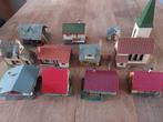 Voor de H0 treinbaan een groep huizen., Hobby en Vrije tijd, Modeltreinen | H0, Gebruikt, Gelijkstroom of Wisselstroom, Brug, Tunnel of Gebouw