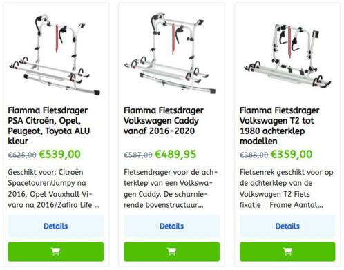 Camper Fietsdragers Fiamma Zeer voordelig bij ons te koop, Caravans en Kamperen, Camper-accessoires, Nieuw, Ophalen of Verzenden