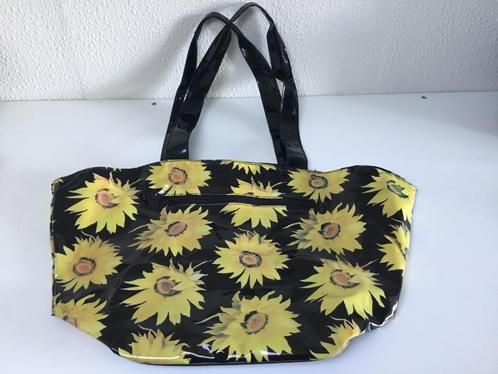 SCHOUDERTAS MET ZONNEBLOEMMOTIEF, Sieraden, Tassen en Uiterlijk, Tassen | Schoudertassen, Zo goed als nieuw, Ophalen of Verzenden