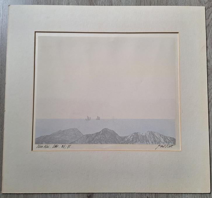 2 Litho's Fred Koot Nan Hai 24/45 Davao 11/56 niet ingelijst, Antiek en Kunst, Kunst | Litho's en Zeefdrukken, Ophalen