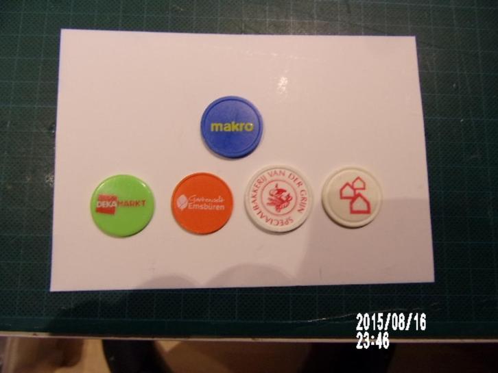 winkelwagenmuntjes, Verzamelen, Winkelwagenmuntjes, Ophalen of Verzenden