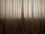 Stoffen gordijn 345 breed - 263 hoog, Huis en Inrichting, Ophalen, 200 cm of meer, Beige, Zo goed als nieuw