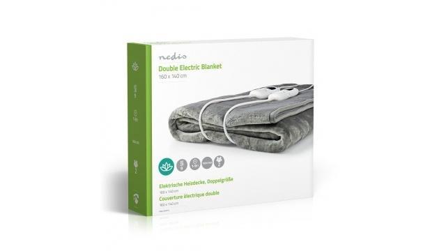 Nedis PEBL130CWT2 Elektrische Onderdeken 160x140 cm, Huis en Inrichting, Slaapkamer | Beddengoed, Nieuw, Deken of Dekbed, Tweepersoons