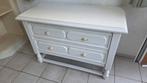 Witte commode met 2 lades gratis af te halen, Huis en Inrichting, Gebruikt, Landelijk, Met lade(s), 25 tot 50 cm