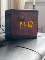 Sony cube space age stijl wekkerradio zwart, Ophalen of Verzenden, Gebruikt