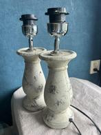 2x stenen schemerlamp (zonder kap ), Huis en Inrichting, Lampen | Tafellampen, Ophalen of Verzenden, Zo goed als nieuw, Minder dan 50 cm