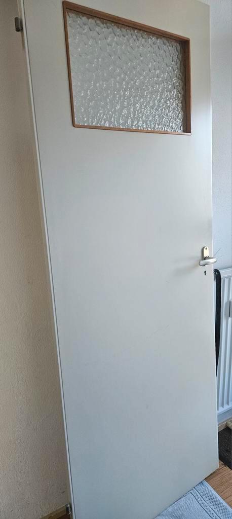 2 Gebruikte binnendeur met glas, Doe-het-zelf en Verbouw, Deuren en Horren, Ophalen of Verzenden