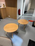Set van 2 ronde bijzettafels - 60cm, Huis en Inrichting, Tafels | Bijzettafels, Ophalen, Minder dan 45 cm, Minder dan 55 cm, Rond
