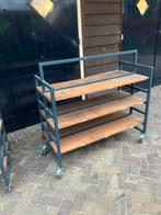 Stevige transport karren, boekenwagen, Ophalen, Met plank(en), 100 tot 150 cm, 50 tot 100 cm