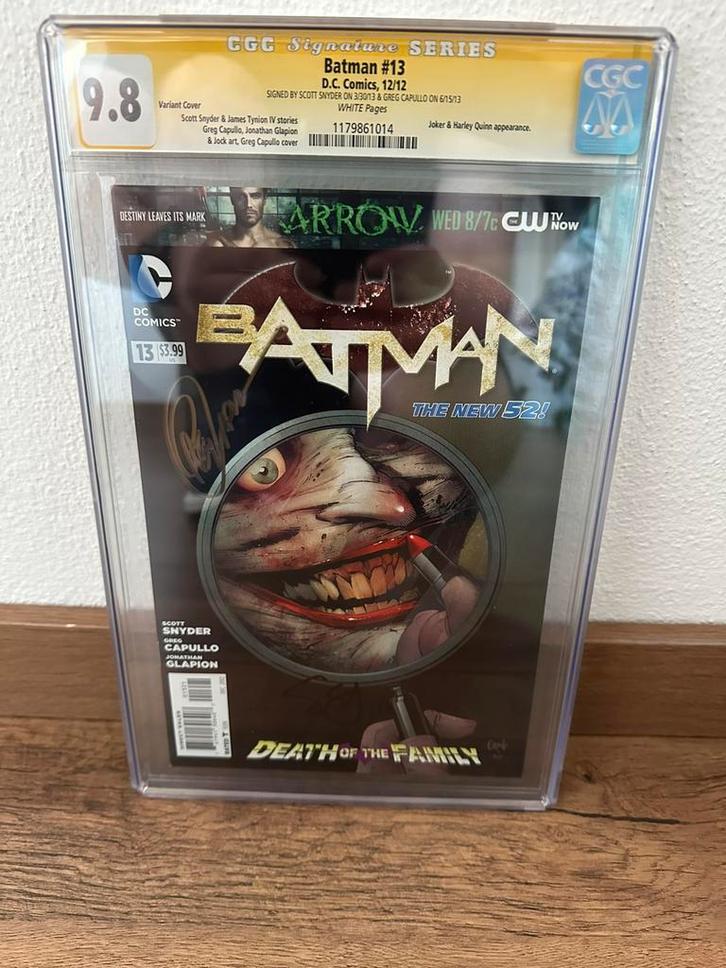 Batman new 52 #13 cgc 9,8 snyder capullo hot toys, Boeken, Strips | Comics, Zo goed als nieuw, Eén comic, Amerika, Ophalen of Verzenden