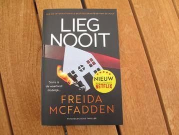 Lieg nooit Freida Mcfadden paperback beschikbaar voor biedingen