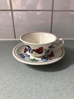 Boch Belgium servies 1 stuk bloemen wit/blauw/groen/rood, Ophalen