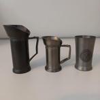 3 tinnen bekers, Ophalen of Verzenden