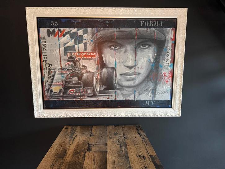 Schitterend schilderij Acryl op canvas Max Verstappen, Antiek en Kunst, Kunst | Schilderijen | Modern, Ophalen of Verzenden