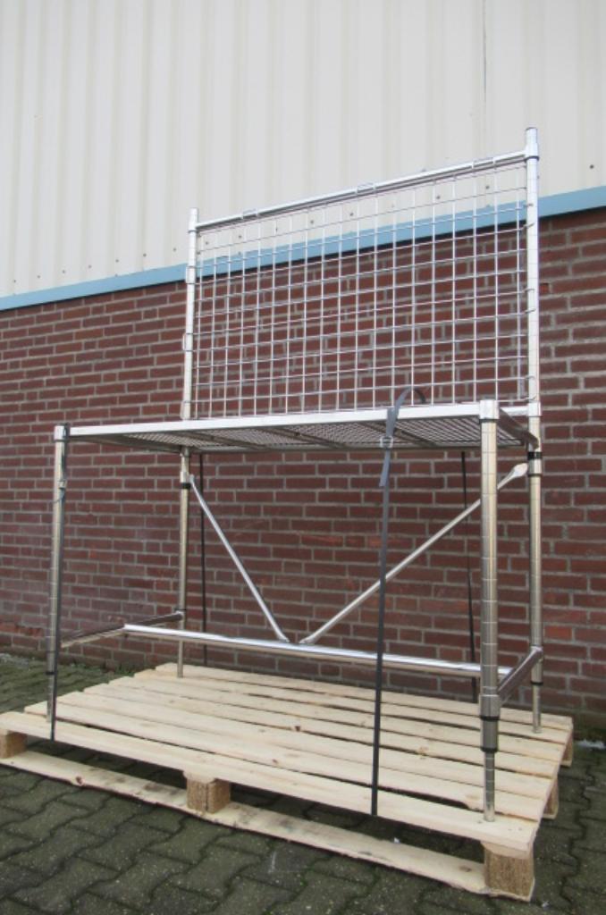 03707 Metro RVS inpaktafel / werktafel. Used., Doe-het-zelf en Verbouw, Werkbanken, Nieuw, 120 tot 170 cm, Ophalen