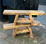 Sidetable oldwood oudhouten bankjes woondecoratie, Ophalen, Zo goed als nieuw