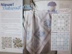Borduur telpatroon dekservet mooie motiefjes voor dekservet, Ophalen of Verzenden, Nieuw, Handborduren, Patroon