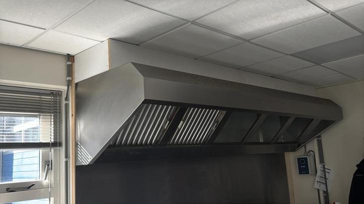RVS afzuigkap afzuiging met motor (ook los te koop), Zakelijke goederen, Horeca | Keukenapparatuur, RVS Meubilair, Gebruikt, Ophalen of Verzenden
