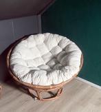 Rotan Papasan Stoel met Kussen - 2 stuks NIEUW, Huis en Inrichting, Stoelen, Twee, Wit, Nieuw, Riet of Rotan