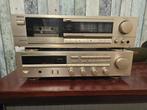 Denon Dra 325R versterker +Drm 400 cassettedeck, Cassettedeck, Denon, Zo goed als nieuw, Losse componenten