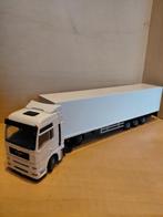 Lion Toys MAN TGA met gesloten oplegger., Hobby en Vrije tijd, Modelauto's | 1:50, Ophalen of Verzenden, Zo goed als nieuw, Bus of Vrachtwagen