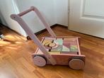 Little dutch loopwagen met blokken, Kinderen en Baby's, Speelgoed | Houten speelgoed, Ophalen, Zo goed als nieuw