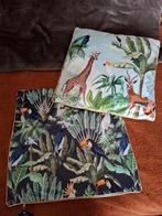 2 Kussenhoezen met Dierenprint samen voor, Ophalen of Verzenden, Nieuw, Overige kleuren, Vierkant
