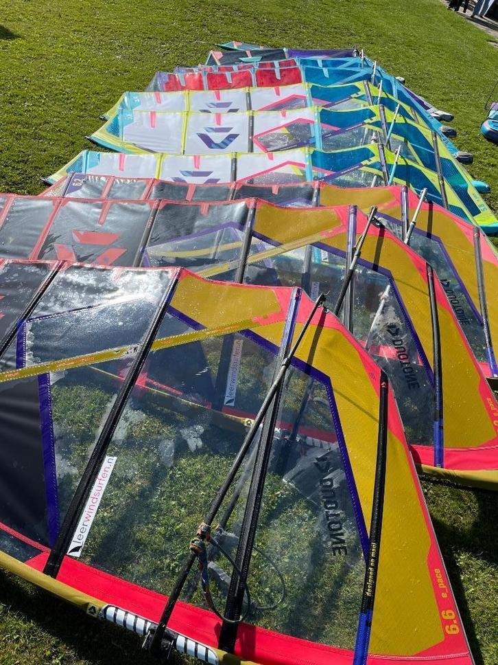 2024 Duotone Epace en 100% carbon RDM Masten, Watersport en Boten, Windsurfen, Zo goed als nieuw, Zeil, Minder dan 250 cm, Met draagtas