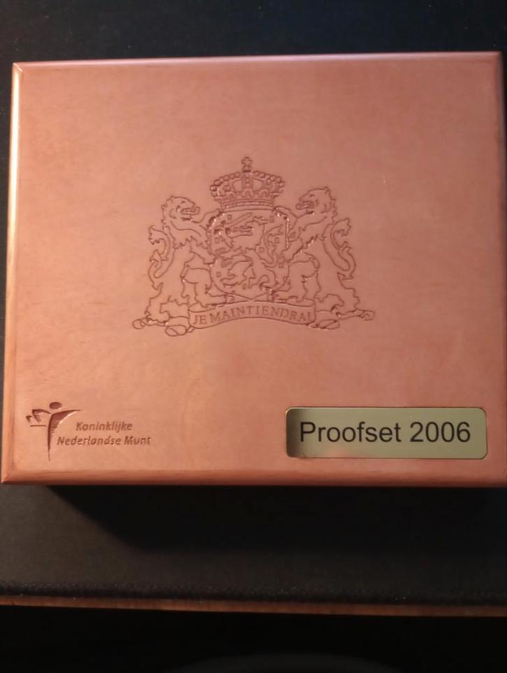 Proofset Nederland 2006 in houten box, Postzegels en Munten, Munten | Nederland, Setje, Euro's, Koningin Beatrix, Ophalen of Verzenden