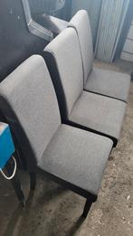 Z.g.a.n. 3 eettafel stoel eetkamerstoel van Leenbakker, Huis en Inrichting, Stoelen, Ophalen, Drie, Zo goed als nieuw, Stof