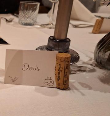 60x naamkaarthouders van kurken voor diner beschikbaar voor biedingen