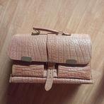 Vintage oude schooltas van echt leer, Ophalen of Verzenden