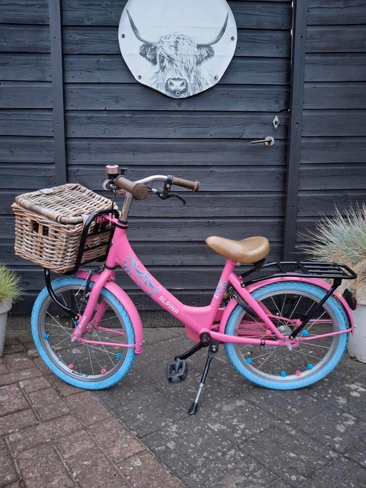 Alpina Clubb meisjesfiets kinderfiets 18 inch in goede staat, Fietsen en Brommers, Fietsen | Meisjes, Zo goed als nieuw, 18 inch