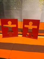 Originele Boekensteunen - Man & Vrouw, Huis en Inrichting, Ophalen of Verzenden, Gebruikt, 25 tot 50 cm, Minder dan 100 cm