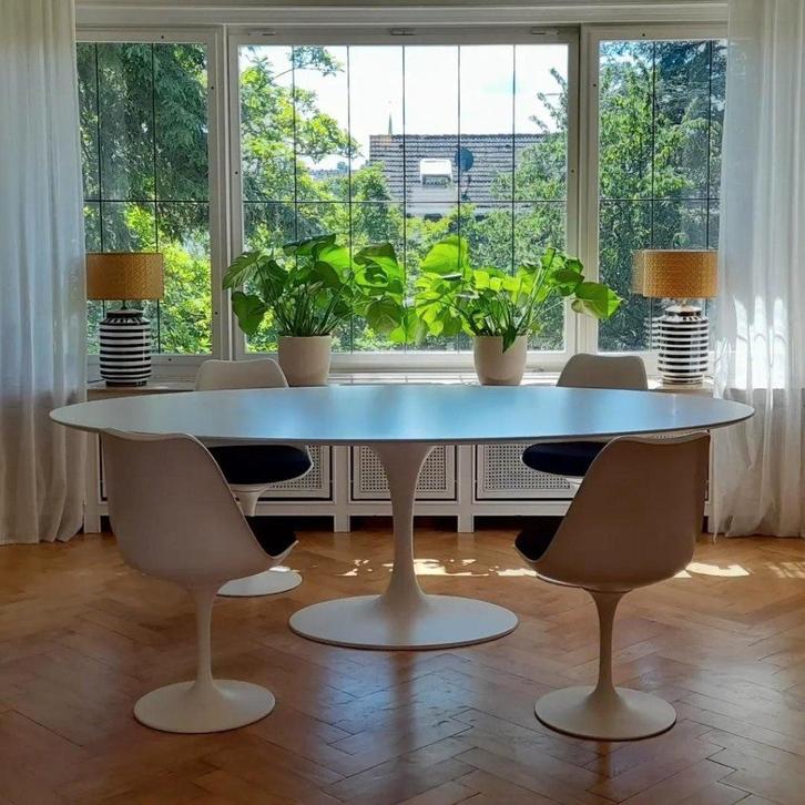 tulipe 244 x 137 tafels eero saarinen laminated ,ceramique, Huis en Inrichting, Bureaus, Nieuw, Bureau, Ophalen of Verzenden