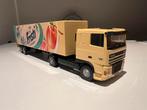 Lion daf 95 xf met oplegger  fristi 1:50, Ophalen of Verzenden, Zo goed als nieuw, Bus of Vrachtwagen, Lion Toys