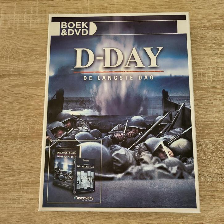D-Day: De Langste Dag - Boek & DVD Discovery Channel, Boeken, Oorlog en Militair, Zo goed als nieuw, Algemeen, Tweede Wereldoorlog