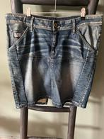 Blauw spijkerrok G-star rokken 33 denim skirt gstar raw rok, Knielengte, Verzenden, Blauw, G-STAR RAW