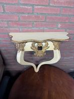 Prachtig antiek bijzettafeltje uit Frankrijk, Ophalen, 50 tot 100 cm, Zo goed als nieuw, 25 tot 50 cm