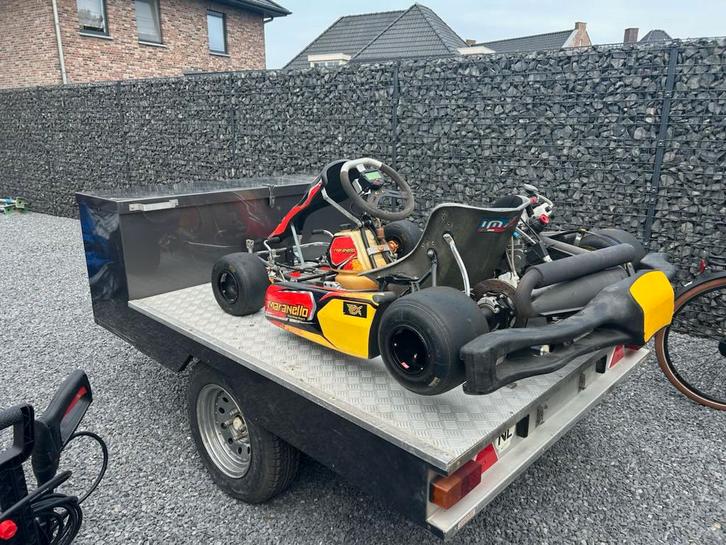 Te Koop Kart 125cc met aanhanger, Sport en Fitness, Karting, Zo goed als nieuw, Kart, Ophalen