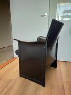 Vintage Korium loungestoel - Tito Agnoli voor Matteo Grassi, Huis en Inrichting, Ophalen, Zwart, Leer, Zo goed als nieuw