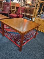 Vintage Teak Salontafel Glostrup Møbelfabrik Denemarken, Ophalen, 50 tot 100 cm, Teakhout, 50 tot 100 cm