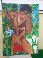 schilderij op canvas board uit 1983 ophalen, Ophalen
