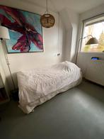 Twee x 1p bed (1 onderschuifbed) incl.2 matrassen, Huis en Inrichting, Slaapkamer | Bedden, Ophalen, Wit, Tweepersoons, 180 cm