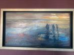 Douwe Elias mensen op het wad 30x60, Antiek en Kunst, Kunst | Schilderijen | Klassiek, Ophalen