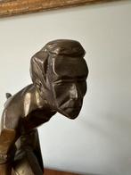 Art deco kubistisch bronzen beeld petanque speler brons, Antiek en Kunst, Kunst | Beelden en Houtsnijwerken, Ophalen of Verzenden