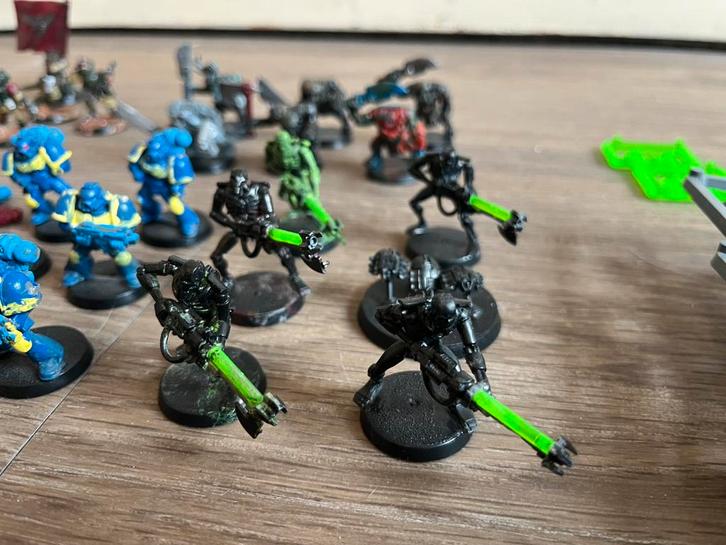 Partij Warhammer 40k – Necrons Warriors, Hobby en Vrije tijd, Wargaming, Gebruikt, Warhammer 40000, Figuurtje(s), Geverfd, Ophalen of Verzenden